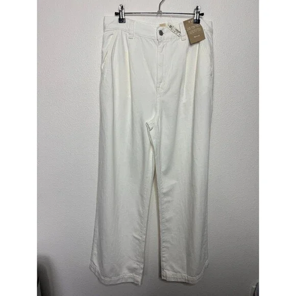 Madewell W28 The Harlow Wide Leg Jean Tile White Cotton Airy Denim Edition NWT - Picture 5 of 14